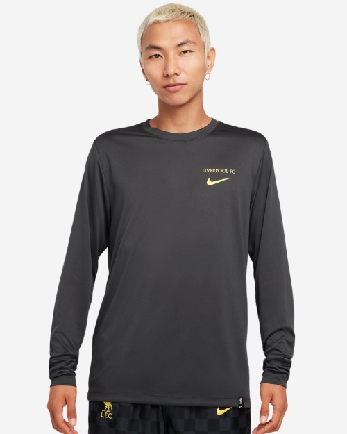 LFC Nike Mens 24/25 Long Sleeve Legend Tee Dark Grey