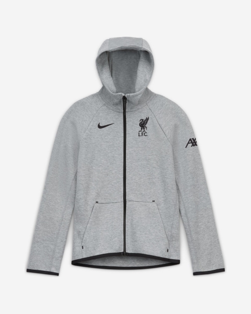 LFC Nike Junior Grey Tech Pack Hoodie