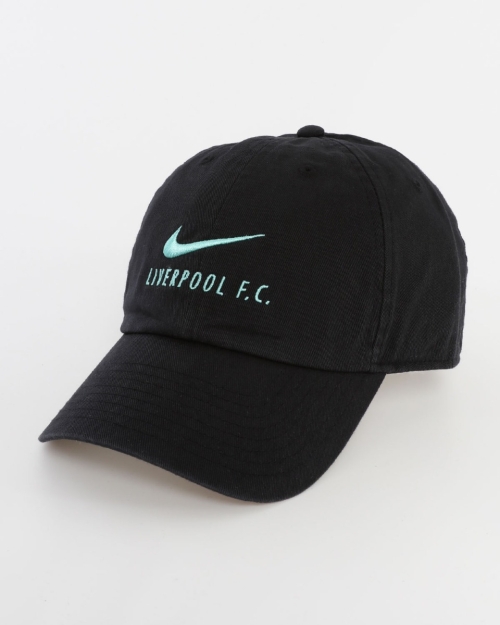 LFC Nike Adults Swoosh Heritage 86 Black Cap 