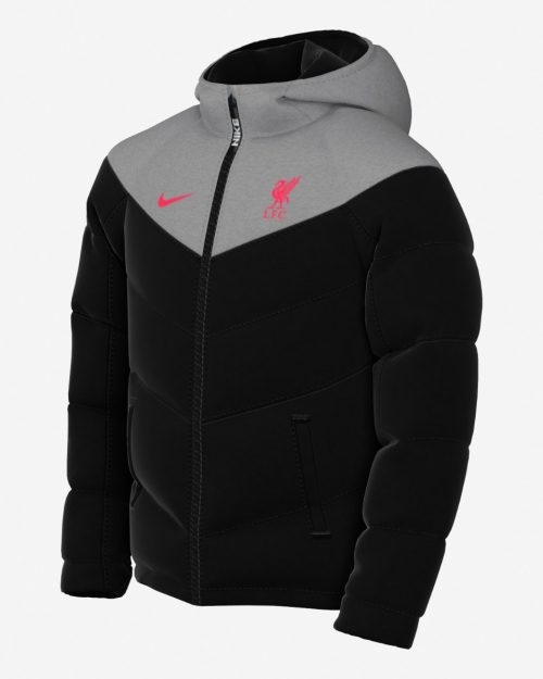LFC Nike Older Kids Black Full Zip Fill Jacket 22/23