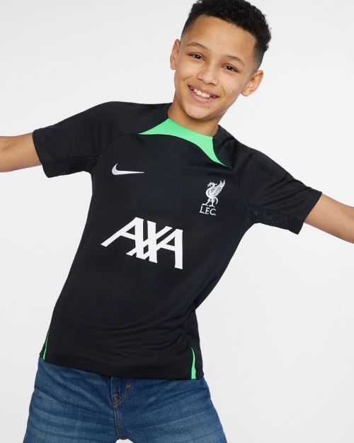 LFC Nike Youth 23/24 Short Sleeve Strike Training Top Black