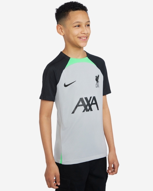 LFC Nike Youth 23/24 Short Sleeve Strike Training Top Grey