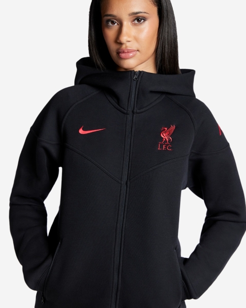 LFC Nike Womens Tech Fleece Hoody Black