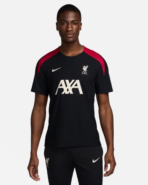 LFC Nike Mens 24/25 Short Sleeve Coach Elite Training Top Black