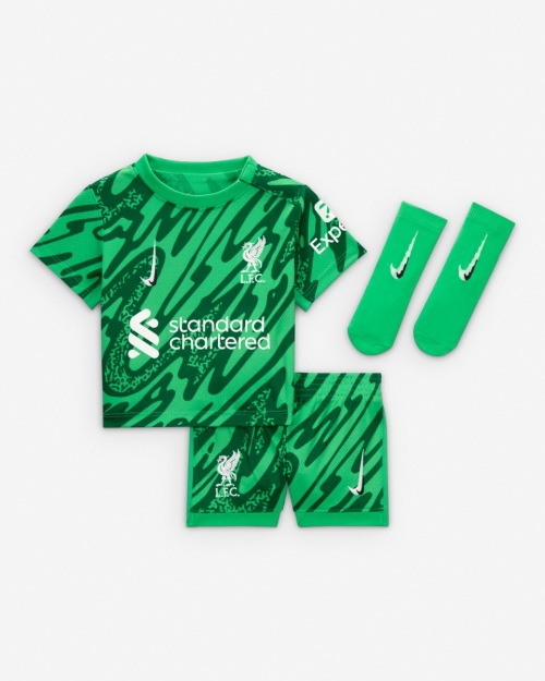 LFC Nike Infants 24/25 Green Goalkeeper Kit