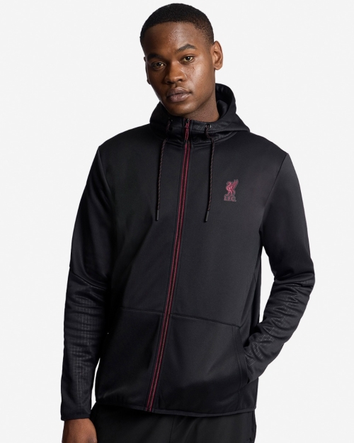 LFC Mens Hooded Zip Top Black