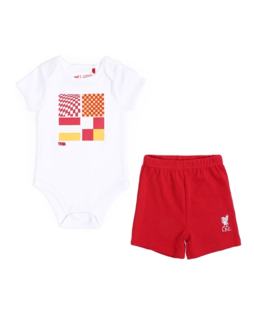 LFC Baby Graphic Bodysuit & Shorts Set White