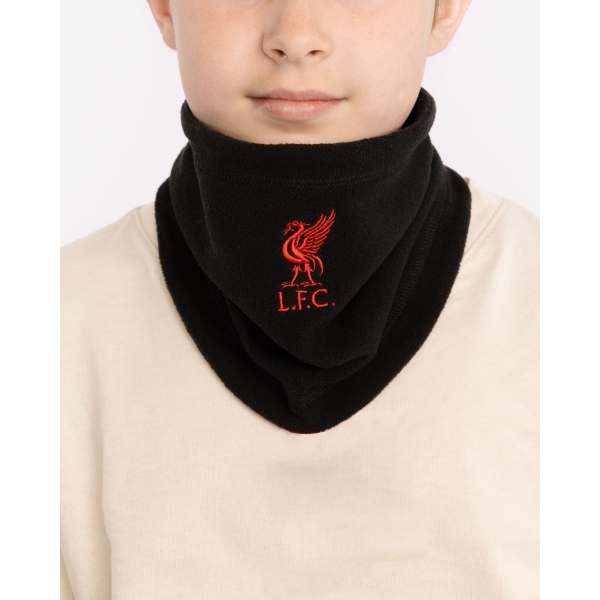 Liverpool FC LFC Junior Fleece Snood Black 63181 FOOTY.COM