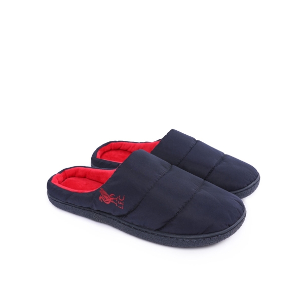 Liverpool FC LFC Mens Quilted Slippers Navy 76411