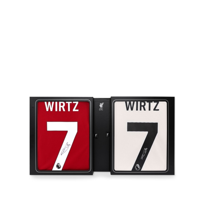 2526LFC WIRTZ 7 赤ジャージ L LFC Signed 25/26 Wirtz Dual Boxed Shirts
