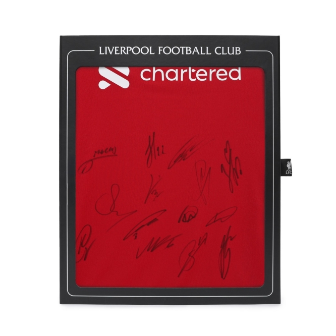 LFC サイン入り 25/26 スクワッドボックスホームシャツ