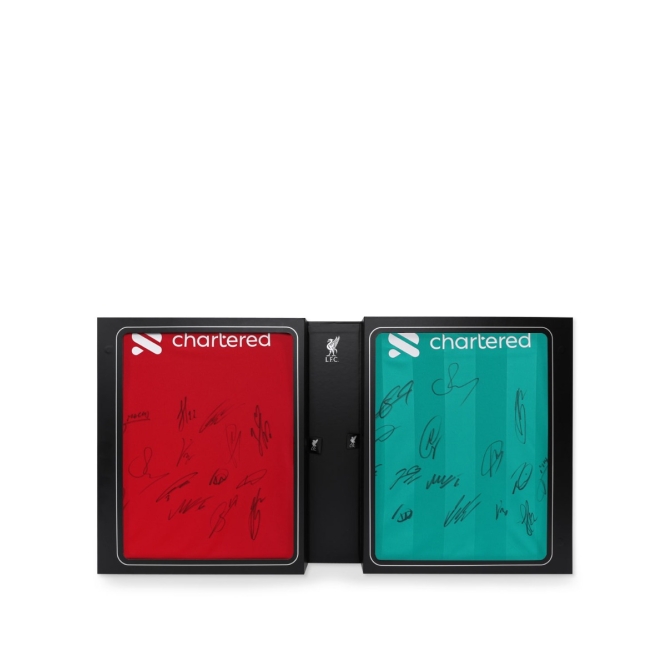 LFC サイン入り 25/26 ホーム&サードデュアルボックスシャツ