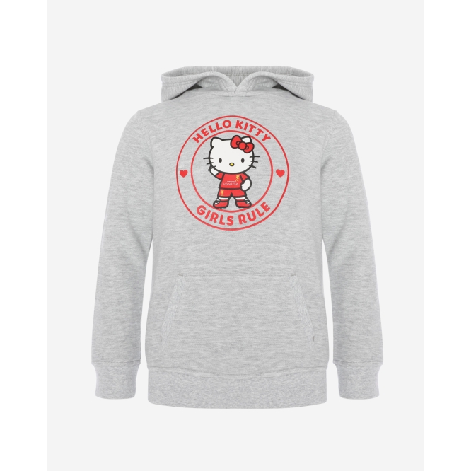 LFC Sweat a capuche en gris de Hello Kitty pour enfants
