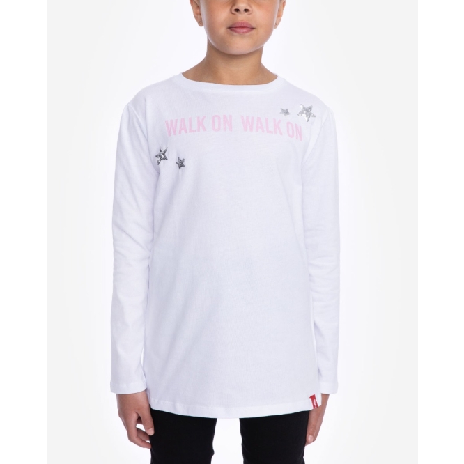 LFC Junior White Long Sleeve Walk On Tee