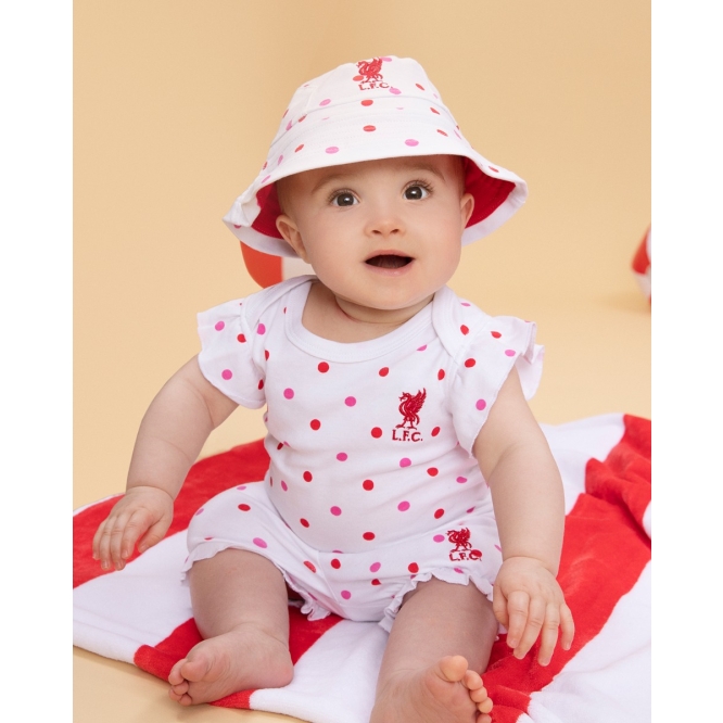 LFC Baby White Bodysuit Frill Short Set