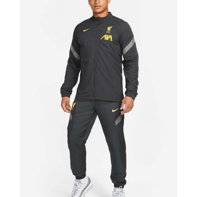 Men's nike dri fit tracksuit grey hot sale