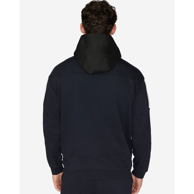LFC Mens YNWA 1/4 Zip Oversized Hoody Black
