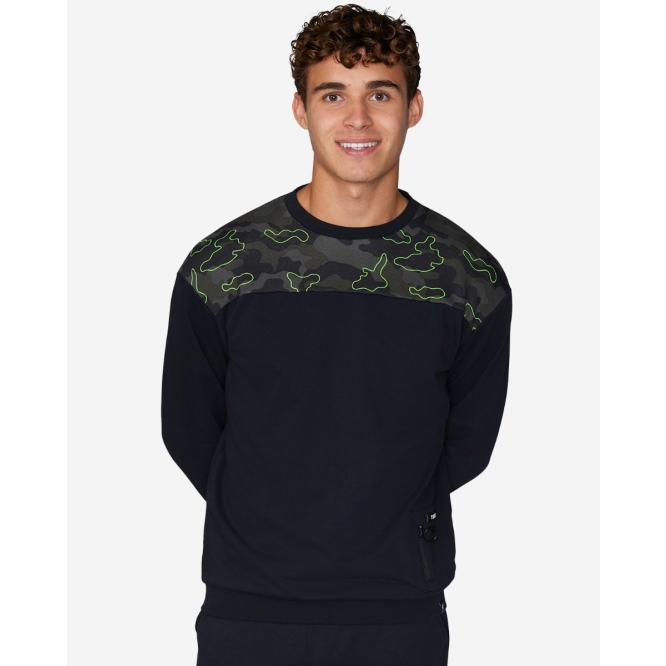 LFC Mens YNWA Oversized Sweatshirt Black Camo