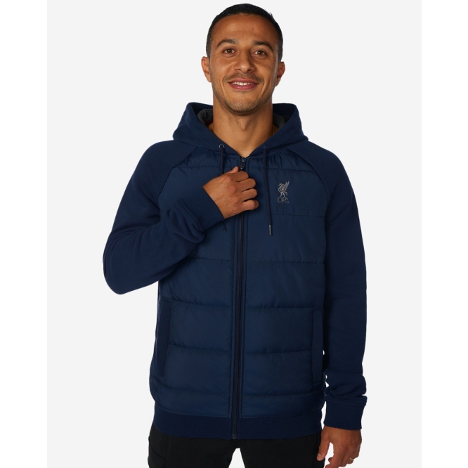 Mens navy hooded jacket hotsell