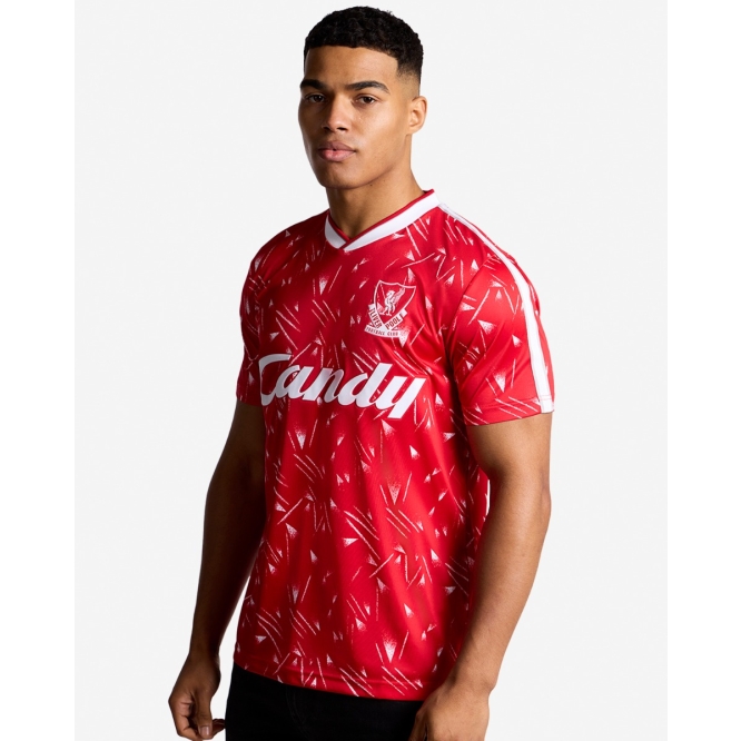 Liverpool Candy  Shirt Lサイズ LFC Retro Candy 89/91 Heimtrikot für Erwachsene