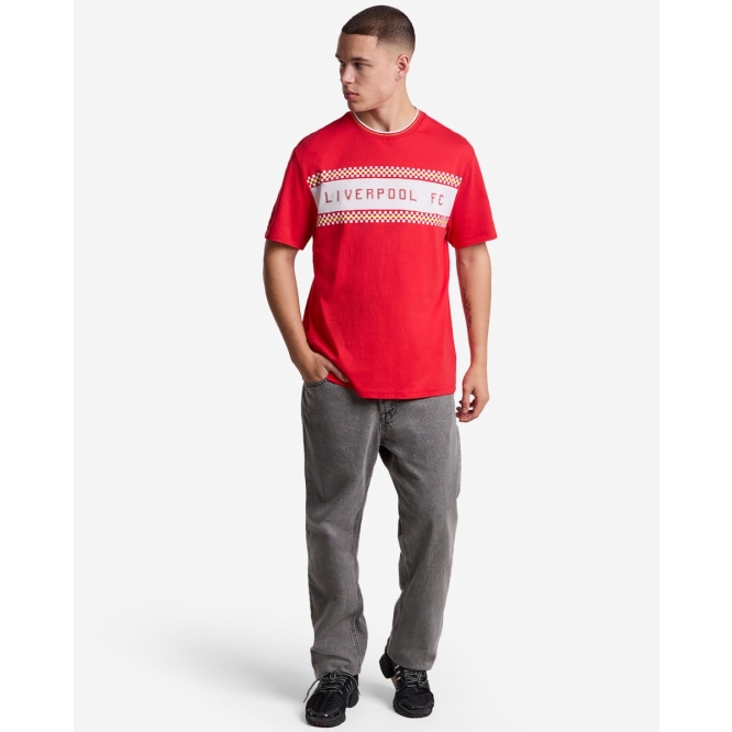 LFC Mens 86 Checker Graphic Tee Red