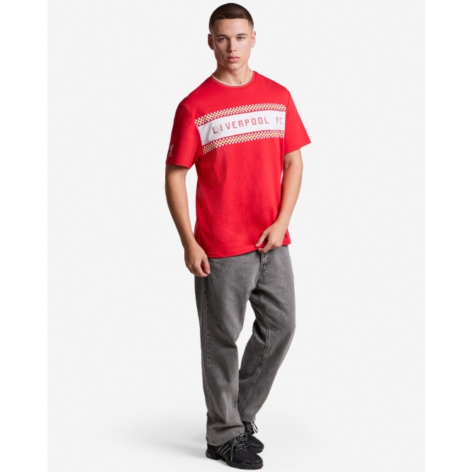 LFC Mens 86 Checker Graphic Tee Red