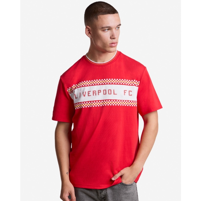 LFC Mens 86 Checker Graphic Tee Red