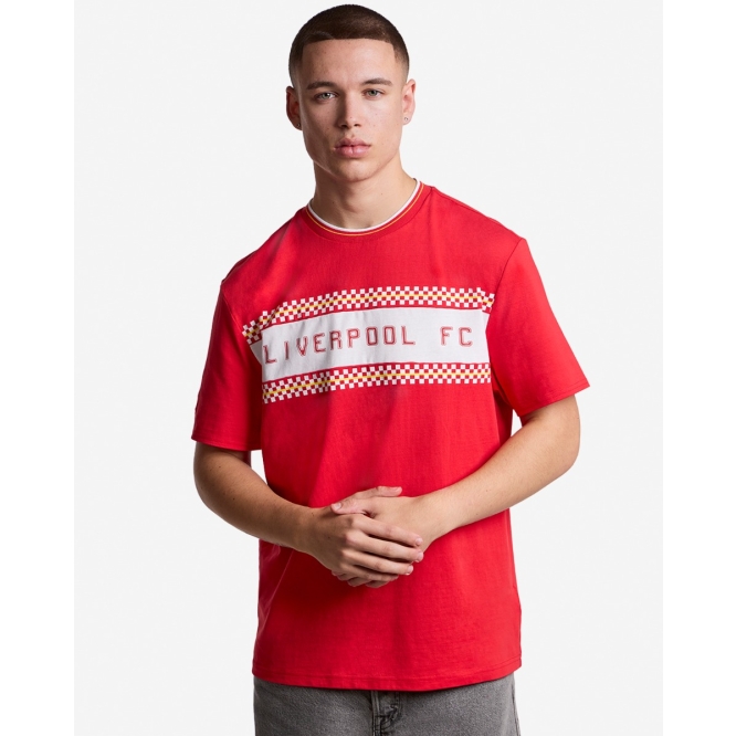 LFC Mens 86 Checker Graphic Tee Red