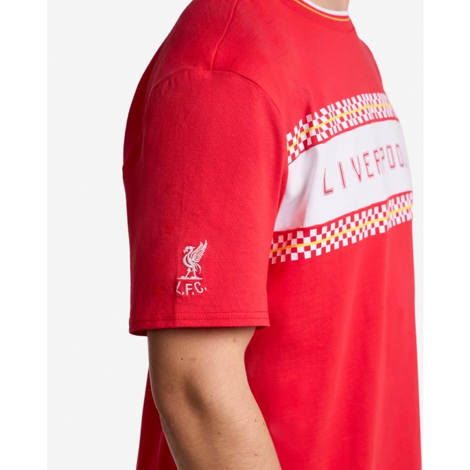 LFC Mens 86 Checker Graphic Tee Red