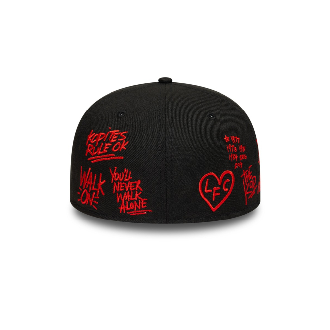 LFC New Era 59FIFTY Scribble Cap Black & Red