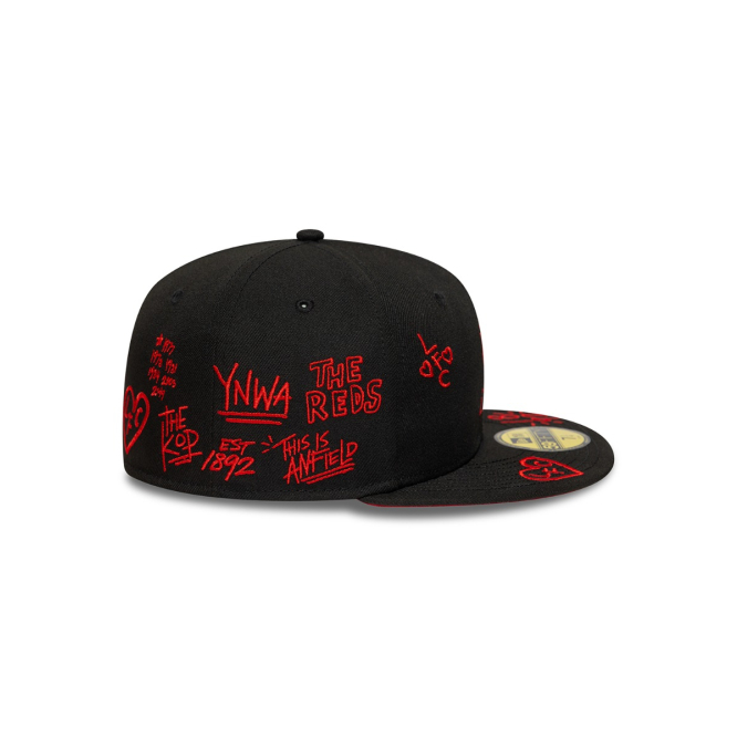 LFC New Era 59FIFTY Scribble Cap Black & Red