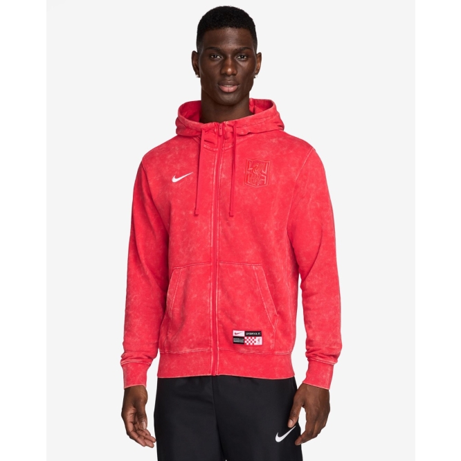 Red nike club hoodie store