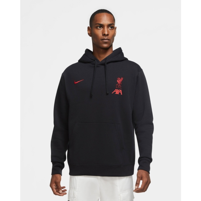 LFC Nike AXA Mens Coaches Collection Black Hoodie