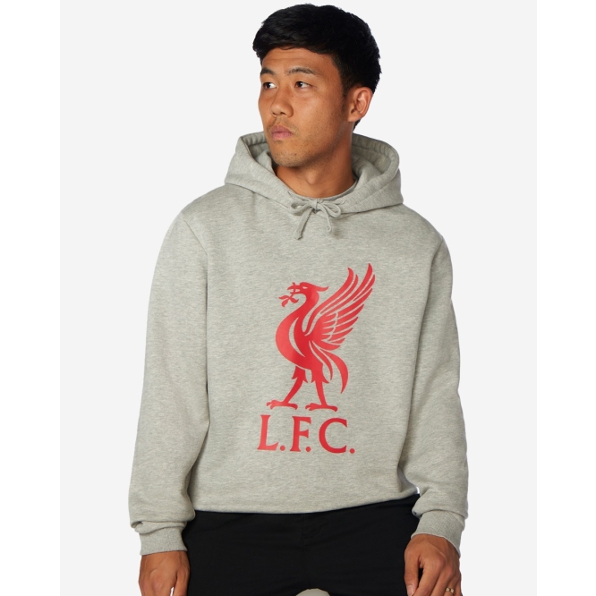 lfc nike mens grey heritage hoodie