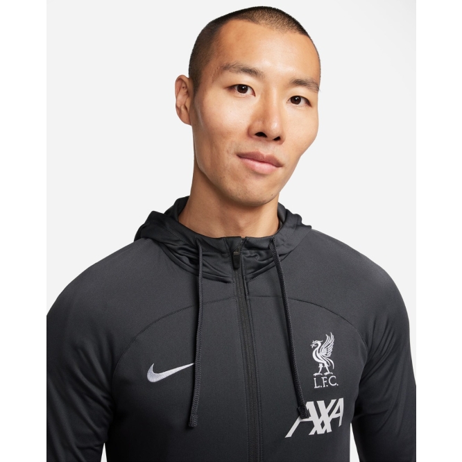 LFC Nike Mens 23/24 Strike Training Hooded Tracksuit Wolf Grey