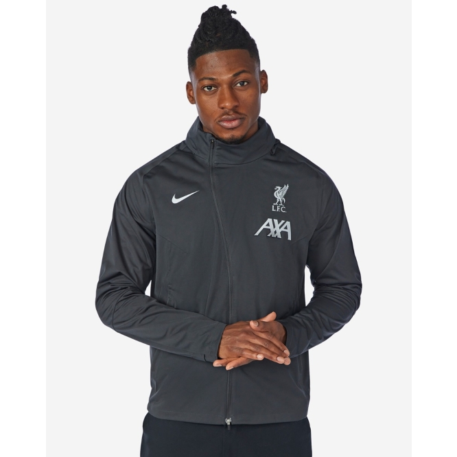 Icon Sport Liverpool FC Lightweight Zip-Up Hoodie Jacket For Adults - Grey, Officially Licensed