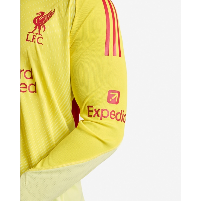 リバプールFC イエローロングスリーブジャージ LFC Adidas メンズ 25/26 ロングスリーブゴールキーパージャージーイエロー