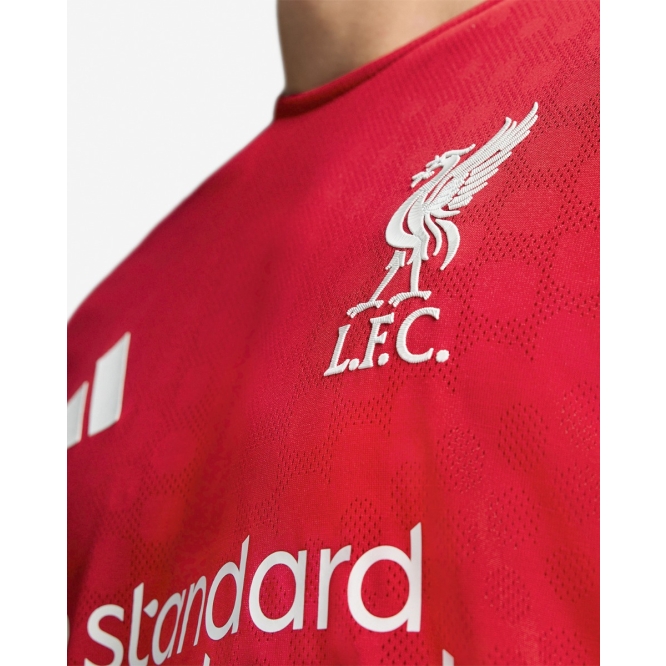 LFC adidas Mens 25/26 Authentic Home Long Sleeve Jersey