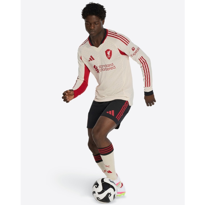 LFC Adidas メンズ 25/26 オーセンティックアウェイロングスリーブジャージ