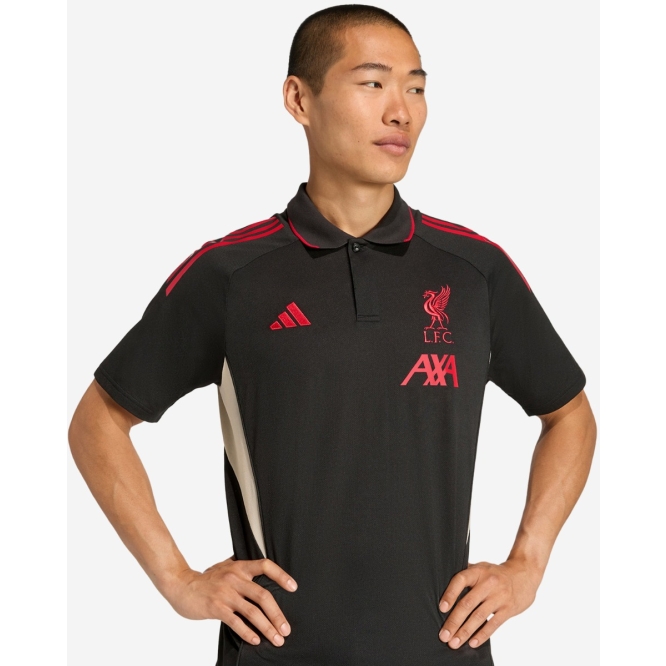 LFC adidas Mens 25/26 Domestic Training Polo Black