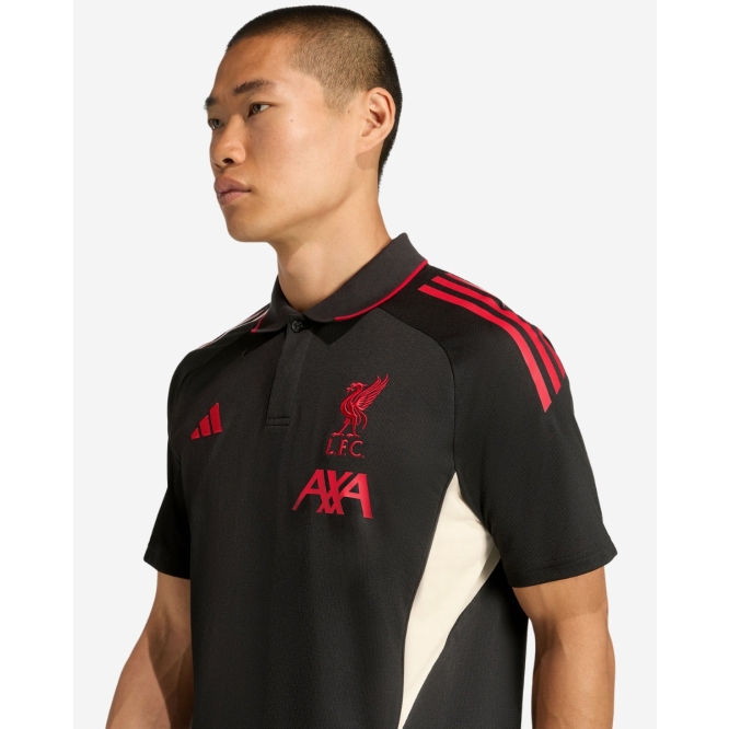 LFC adidas Mens 25/26 Domestic Training Polo Black