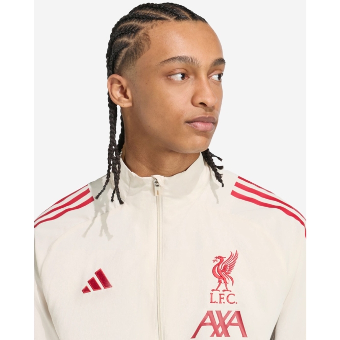 LFC adidas Mens 25/26 Domestic Training Jacket White