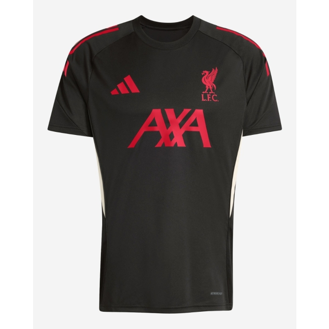 LFC adidas Mens 25/26 Domestic Short Sleeve Top Black
