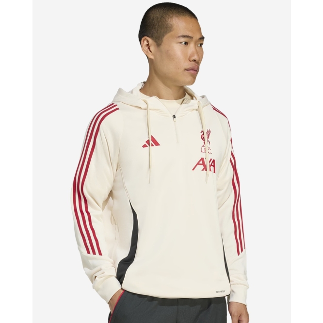 LFC adidas Mens 25/26 Domestic Training Hoodie White