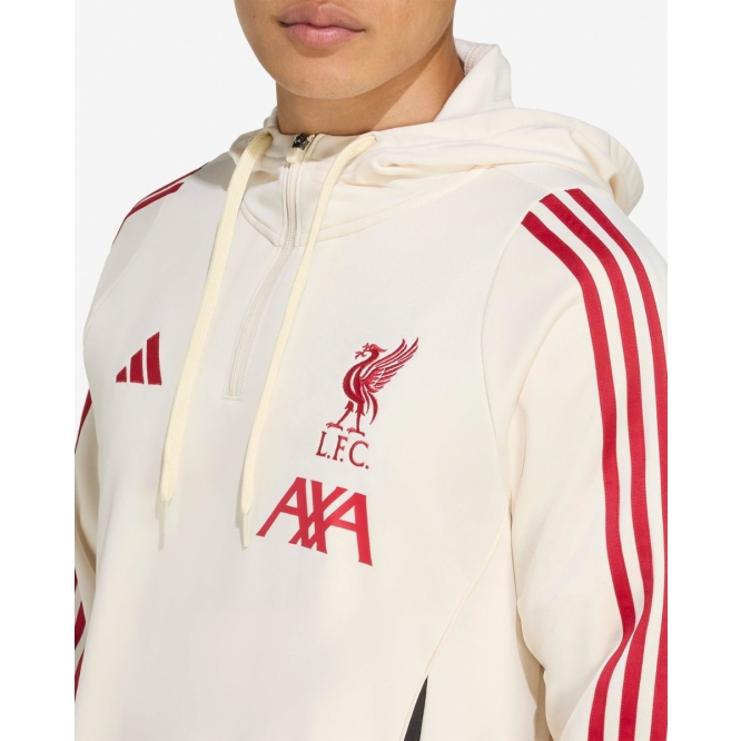 LFC adidas Mens 25/26 Domestic Training Hoodie White