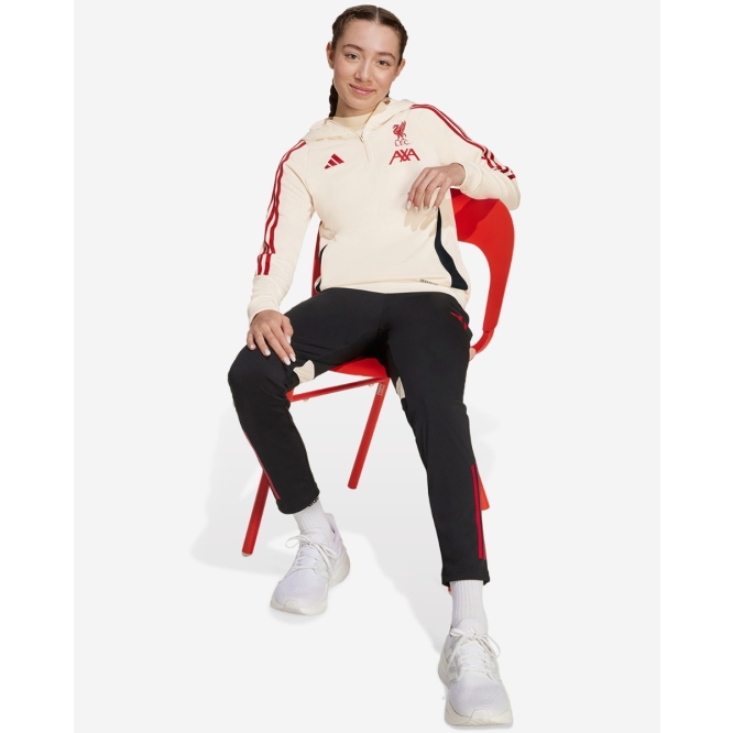 LFC adidas Youth 25/26 Domestic Training Hoodie White