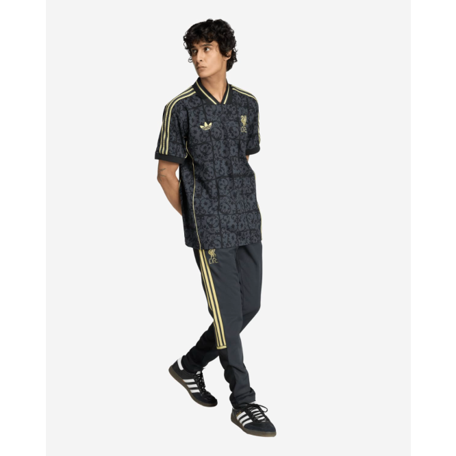 LFC adidas Mens 25/26 LFSTLR Tee Black & Gold