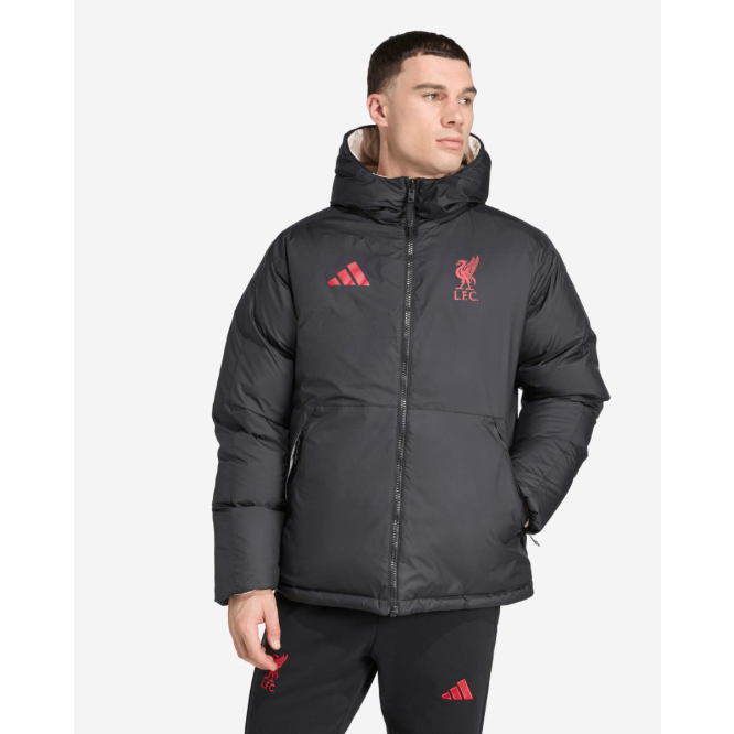 adidas リバプールFC ジャケット 黒/赤 LFC adidas Adults 25/26 Reversible Down Jacket Black