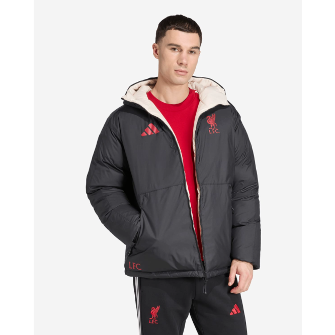 LFC adidas Adults 25/26 Reversible Down Jacket Black