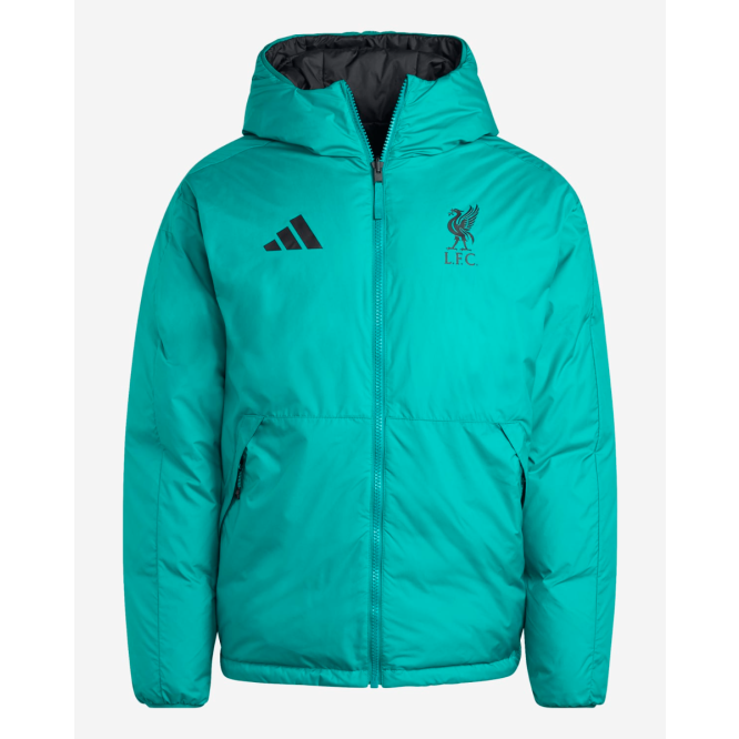 LFC adidas Mens 25/26 Reversible Down Jacket Green